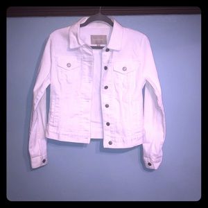 Banana Republic White Jean Jacket